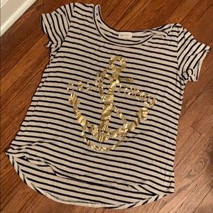 Navy striped California tee
